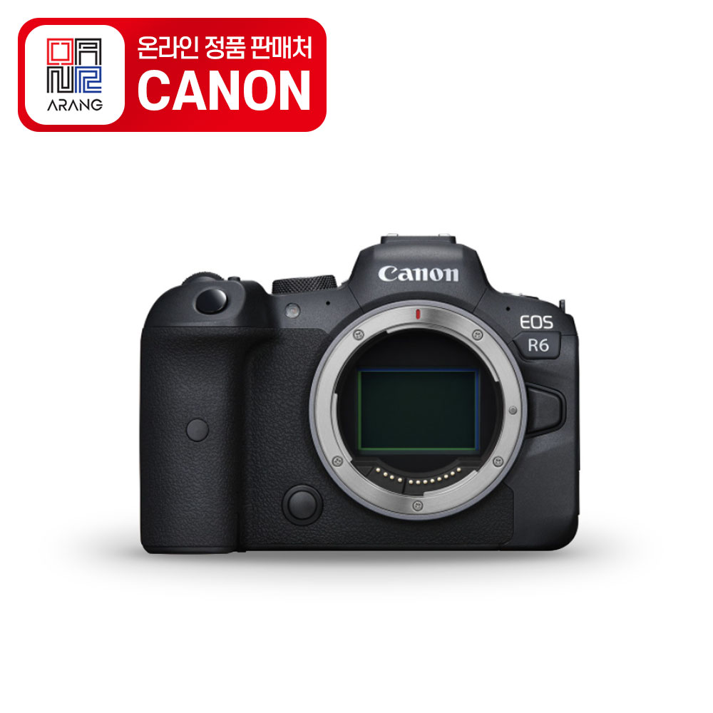 캐논 EOS R6 미러리스 카메라 / 포켓융+샌디스크 64GB 메모리+보호필름 증정